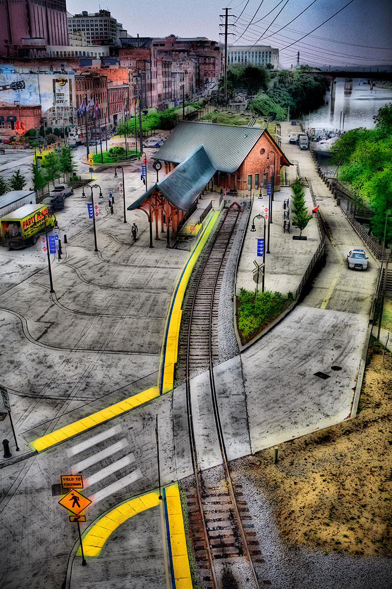 <span style="font-size:16px;"> Downtown Tracks</span> : South : nick dantona fine art photography