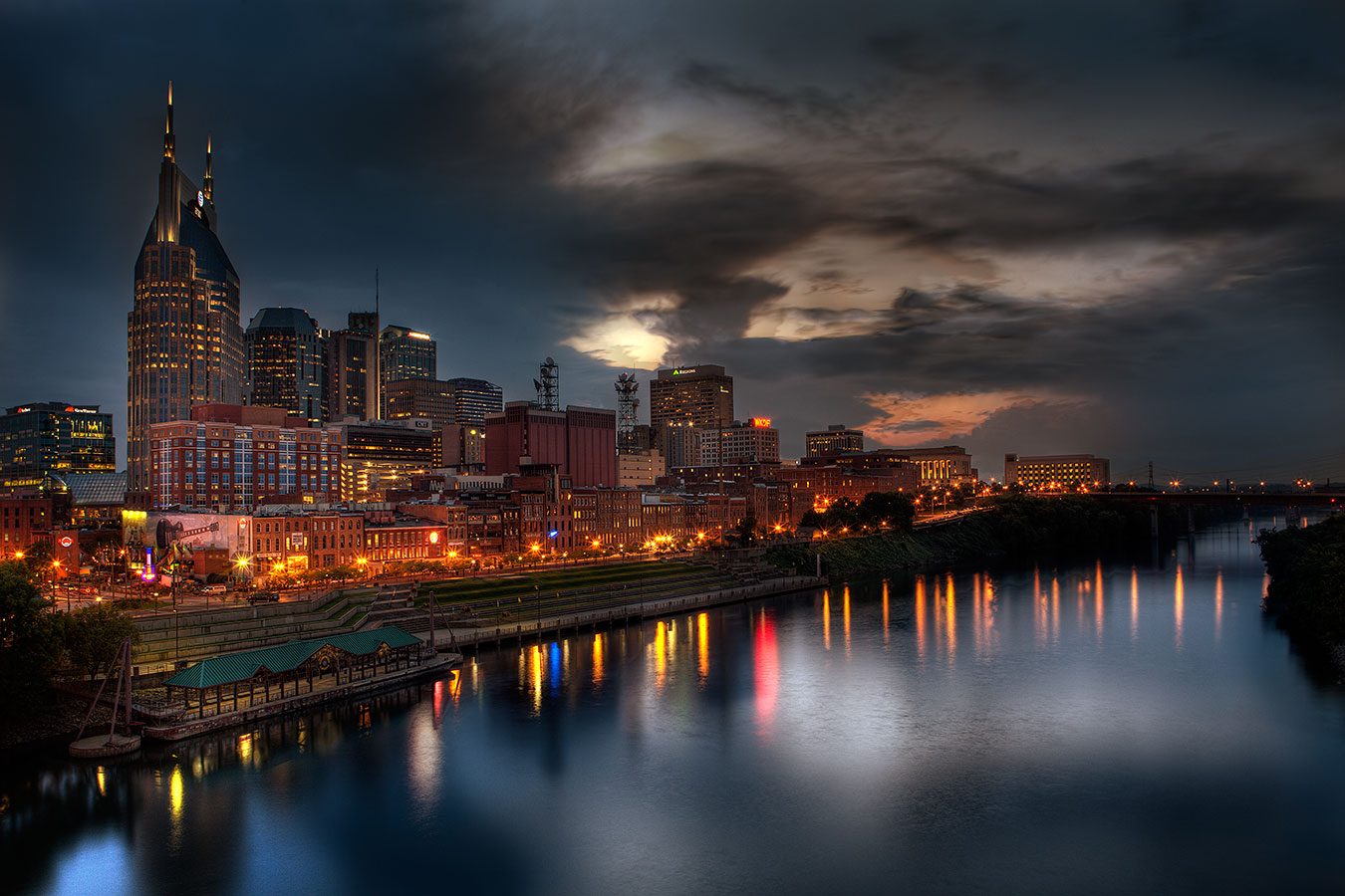 <span style="font-size:16px;"> Nashville Night Skyline</span> : South : nick dantona fine art photography