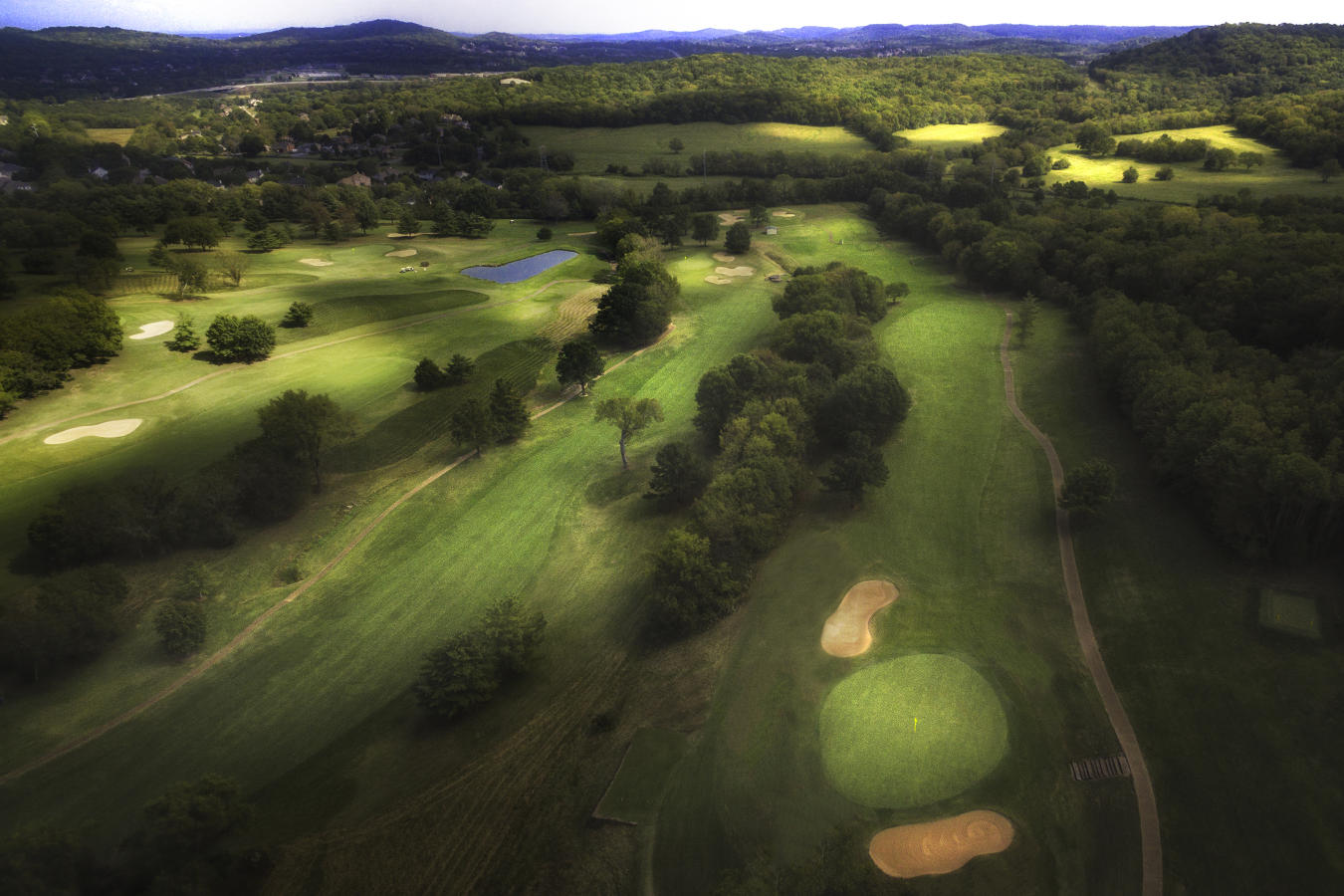 <span style="font-size:16px;">Nashville Golf Down the Fairways</span> : Golf Landscapes : nick dantona fine art photography