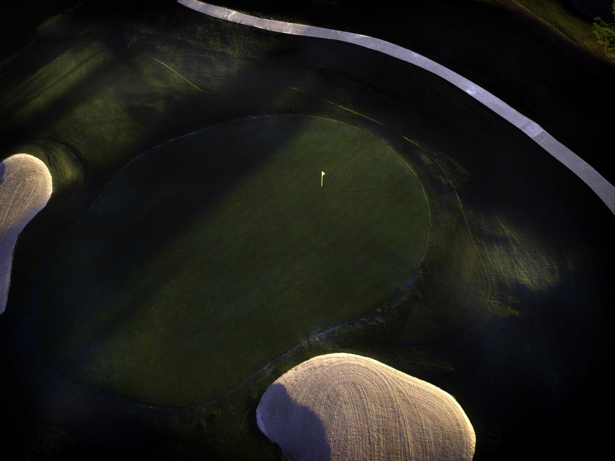 <span style="font-size:16px;">Nashville Golf 11th Green Abstract</span> : Golf Landscapes : nick dantona fine art photography